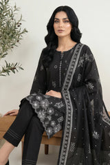 Lakhany Premium 03 Piece Unstitched Printed Lawn