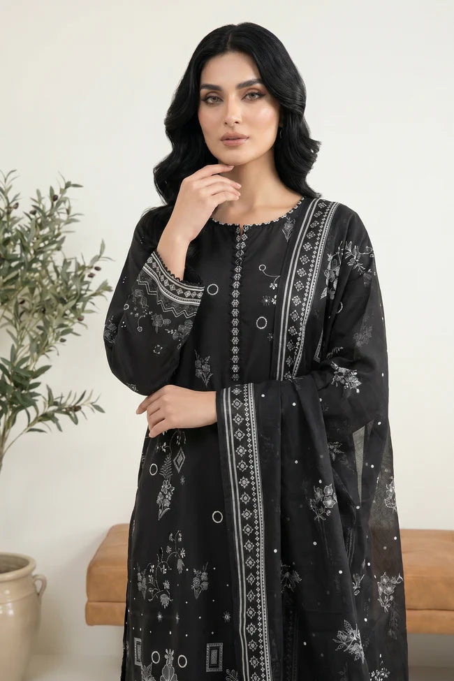 Lakhany Premium 03 Piece Unstitched Printed Lawn