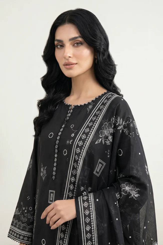 Lakhany Premium 03 Piece Unstitched Printed Lawn