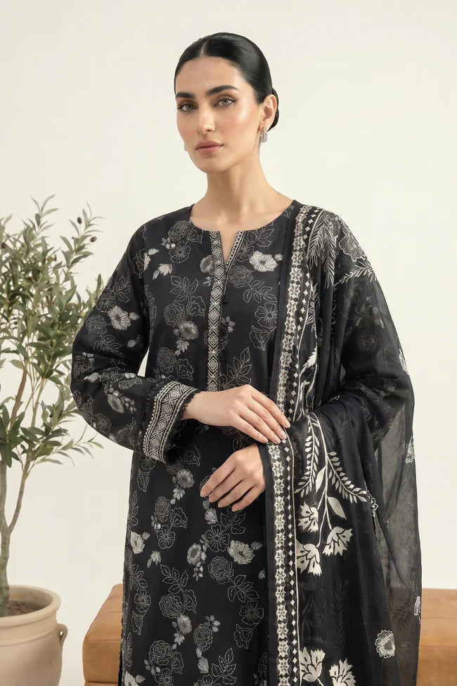 Lakhany Premium 03 Piece Unstitched Printed Lawn - Design 3