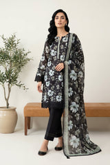 Lakhany Premium 03 Piece Unstitched Printed Lawn