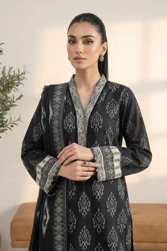 Lakhany Premium 03 Piece Unstitched Printed Lawn
