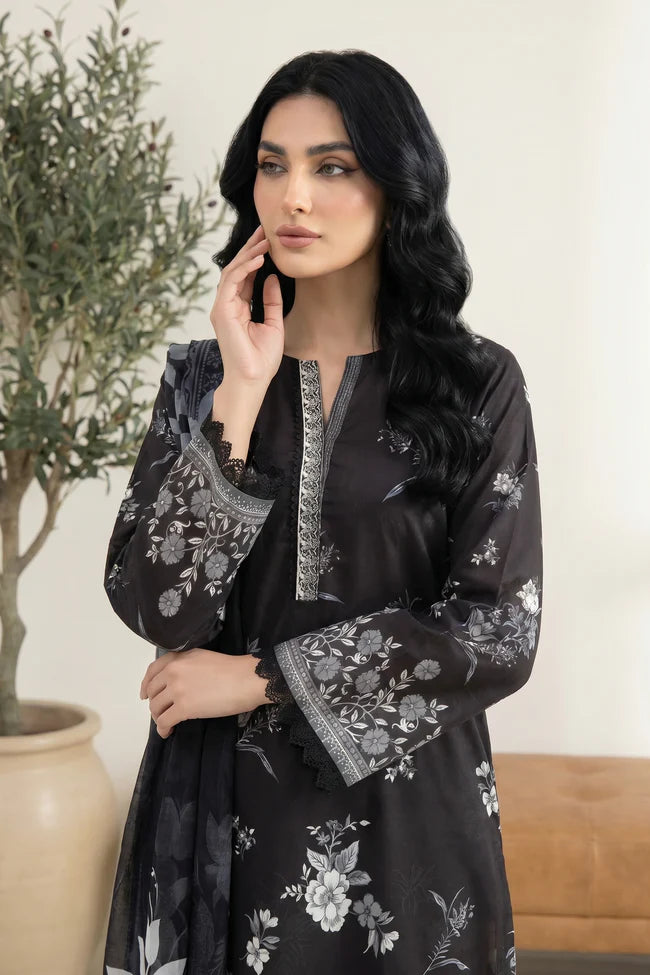 Lakhany Premium 03 Piece Unstitched Printed Lawn