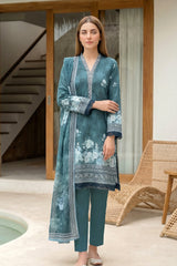 03 Piece Unstitched Printed Lawn - Design 11