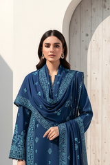 03 Piece Unstitched Pashmina Printed - Design 13