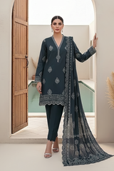 03 Piece Unstitched Pashmina Printed - Design 15