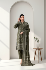 03 Piece Unstitched Textured Heavy Weight Printed Marina - Design 29