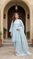 03 Piece Ready to wear Embroidered