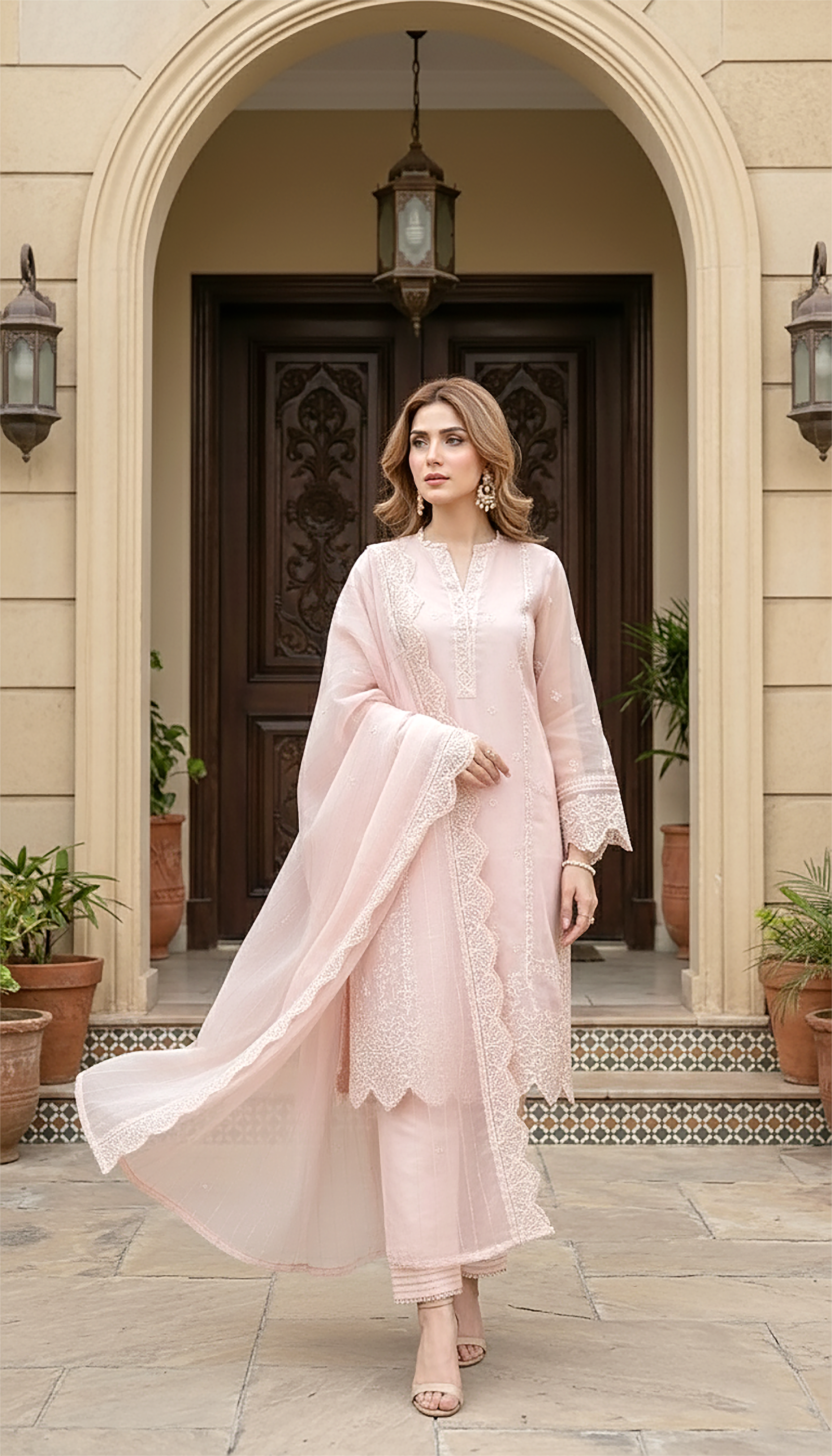 03 Piece Ready to wear Embroidered