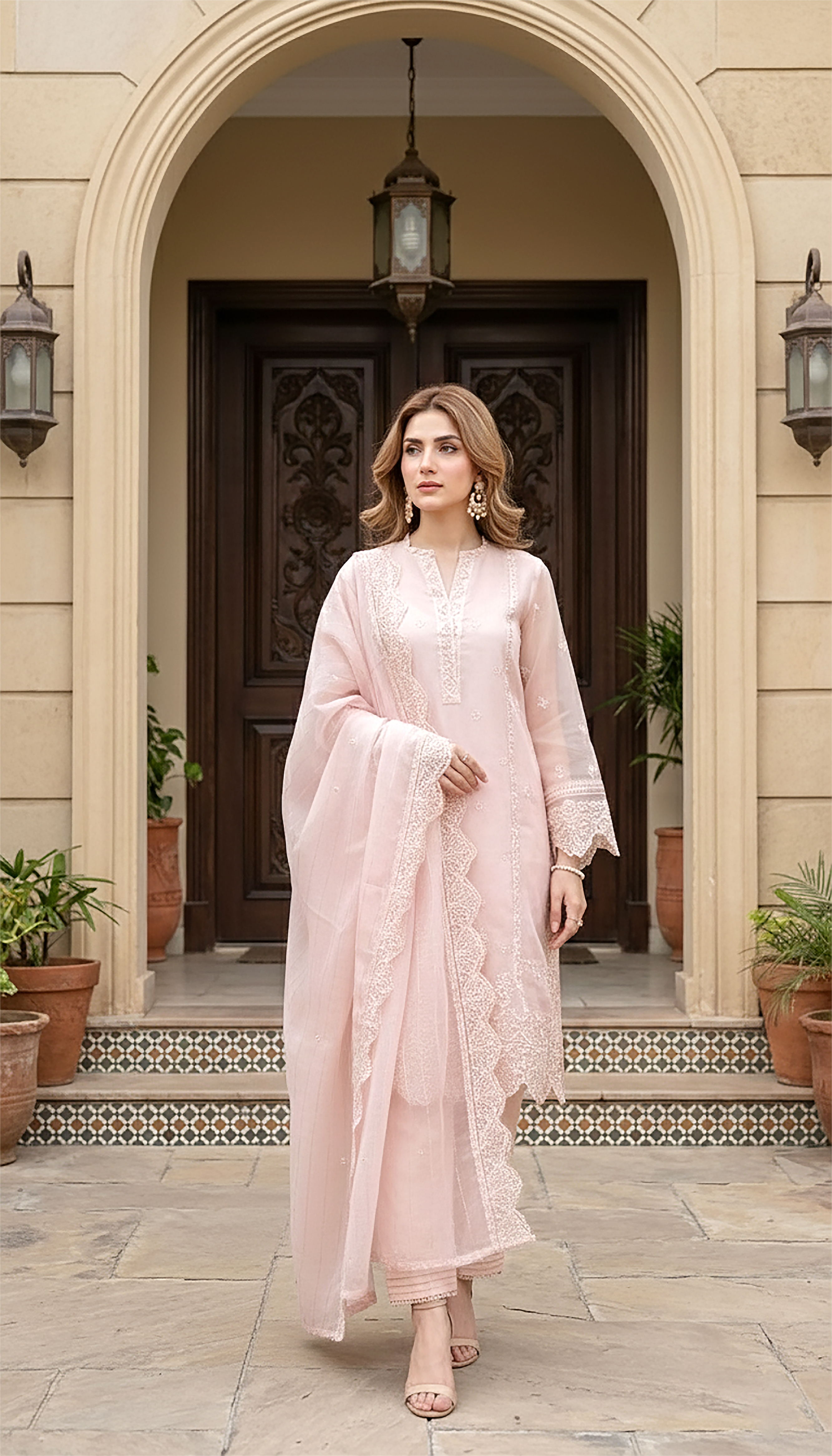03 Piece Ready to wear Embroidered