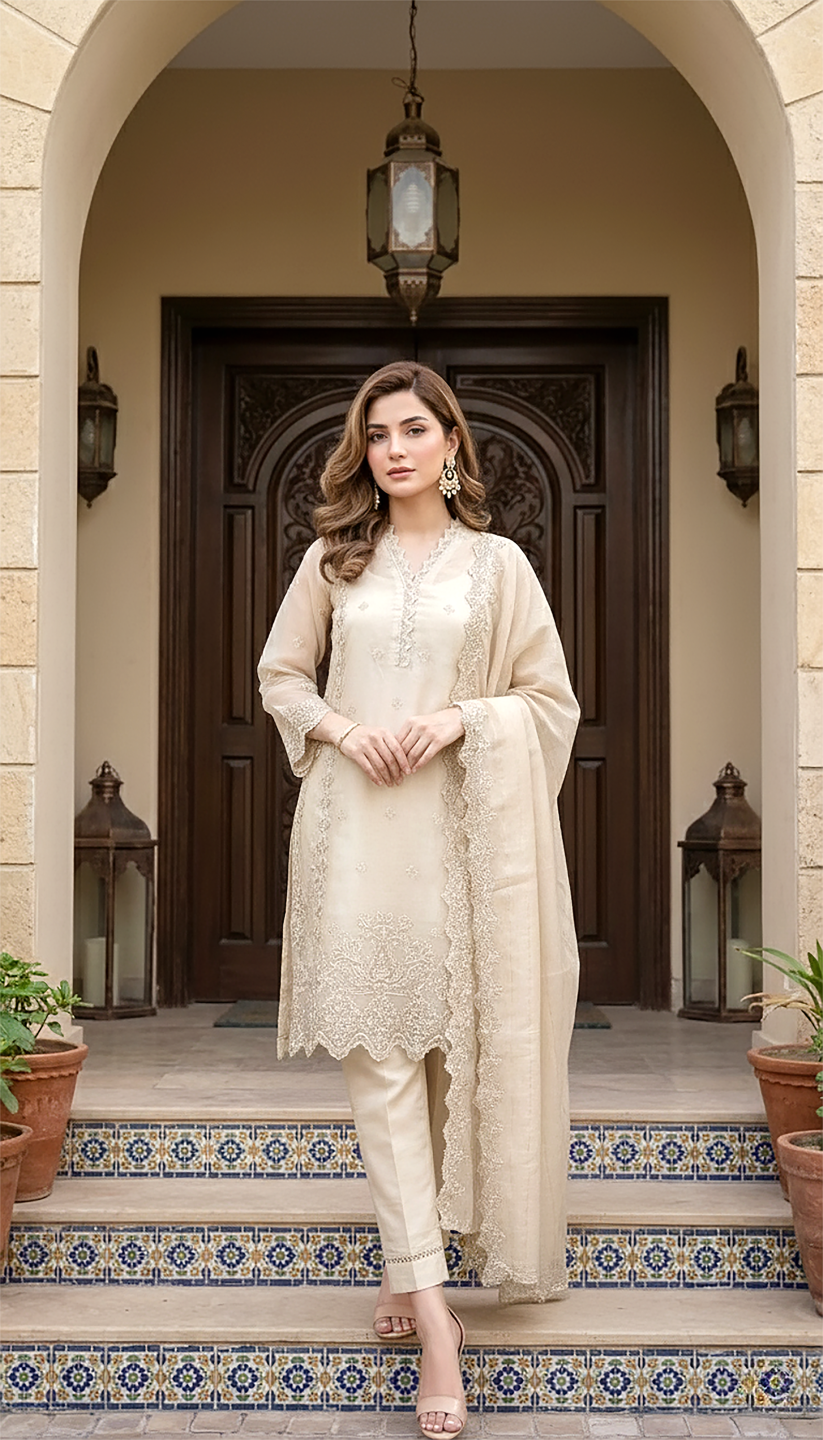 03 Piece Ready to wear Embroidered