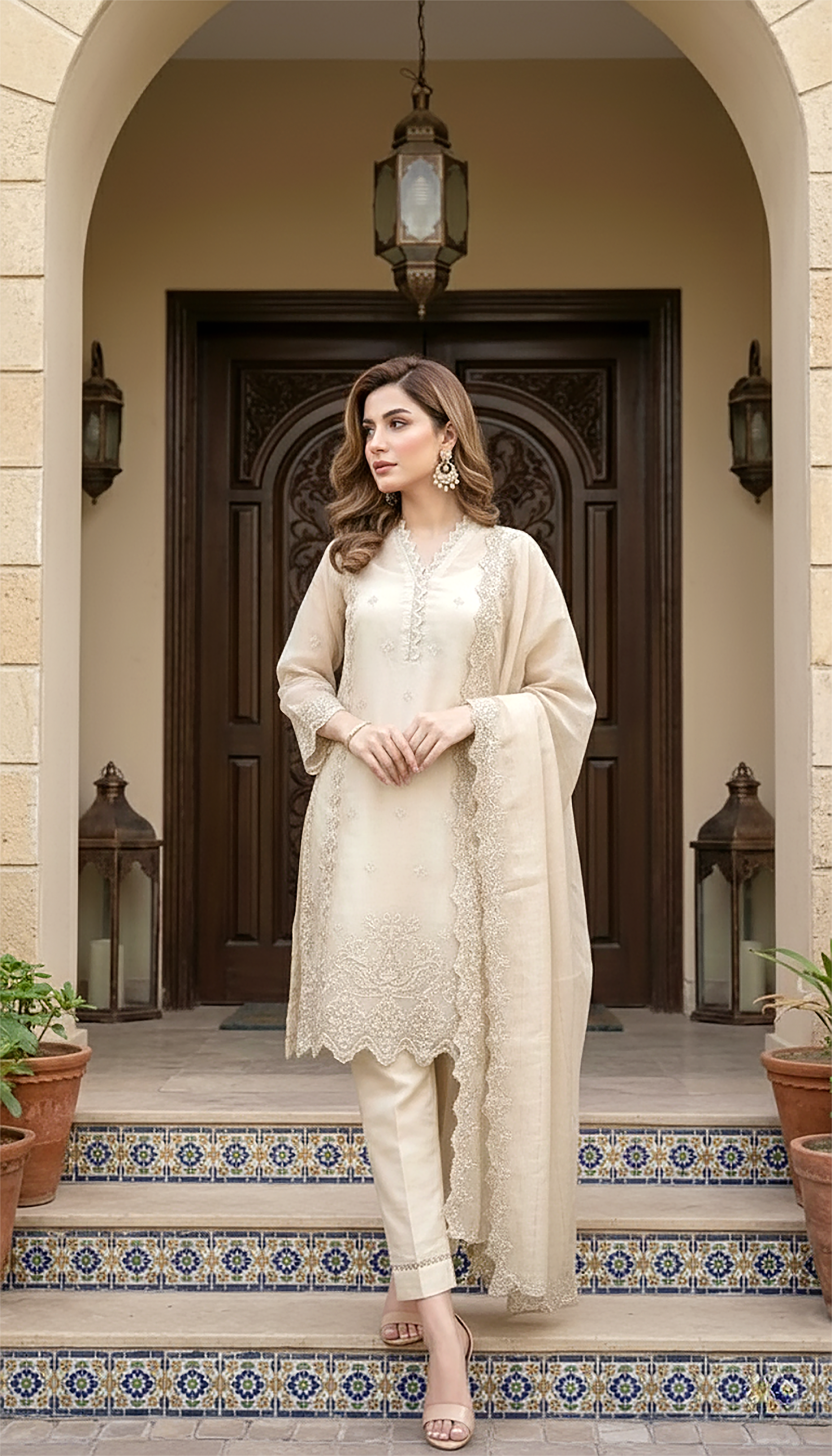 03 Piece Ready to wear Embroidered