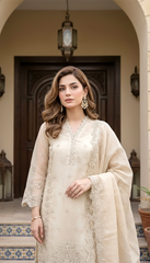 03 Piece Ready to wear Embroidered