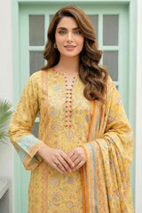 03 Piece Unstitched Printed Lawn - Design 3