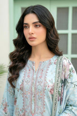 03 Piece Unstitched Printed Lawn - Design 7