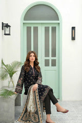 03 Piece Unstitched Printed Lawn - Design 5