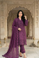 03 Piece Unstitched Embroidered Festive Eid Collection - Design 16