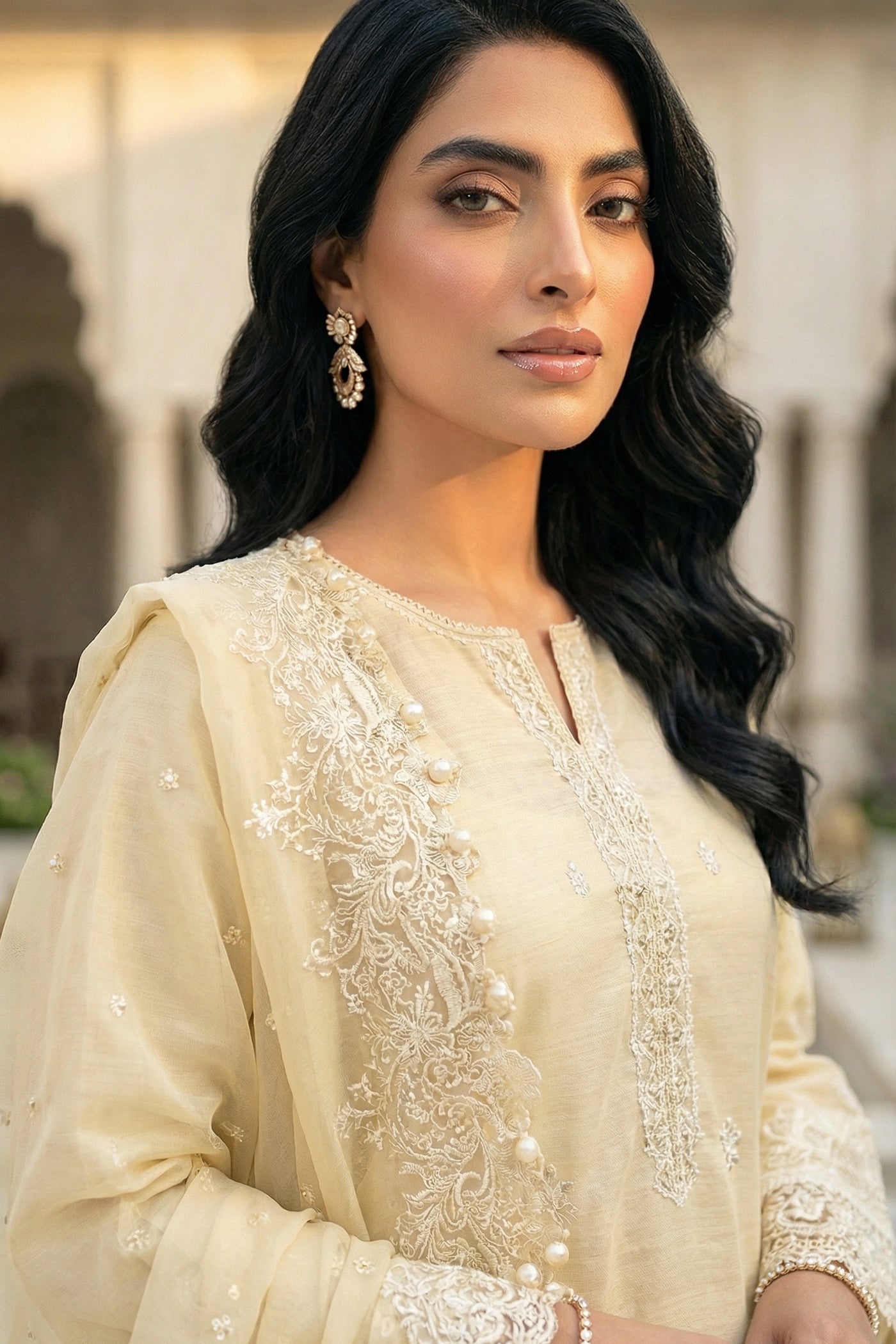 03 Piece Unstitched Embroidered Festive Eid Collection - Design 18