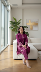 02 Piece Unstitched Embroidered with Shirt & Trouser - View 2 - Lakhany
