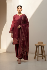 03 Piece Unstitched Pashmina Printed - Design 20
