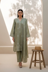 03 Piece Unstitched Pashmina Printed - Design 21