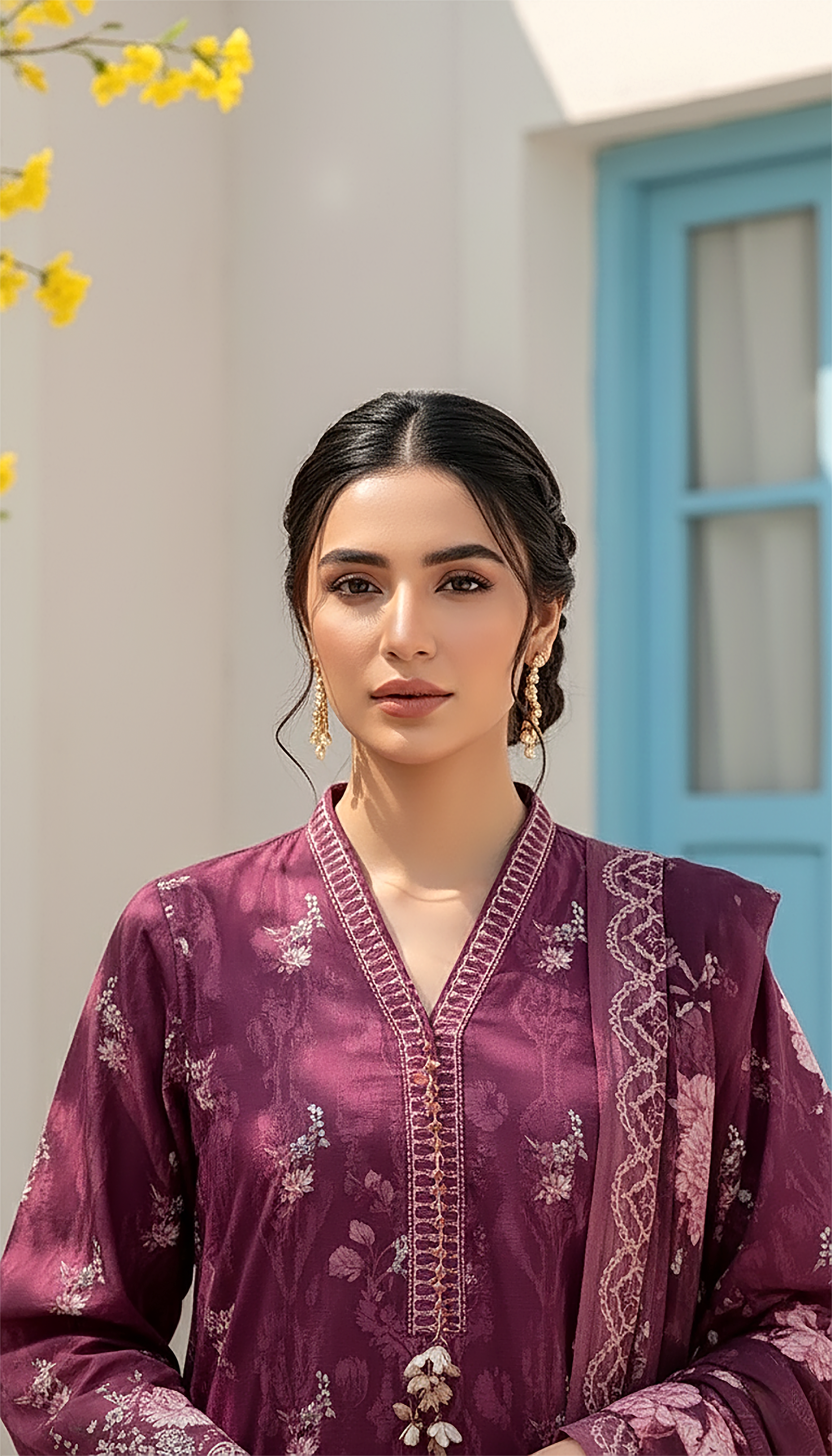 03 Piece Stitched Printed Lawn