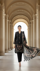 03 Piece Stitched Printed Lawn