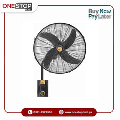 NFC AC DC Mega Bracket Fan 24 Long Lasting Motor Energy Efficient 3 Speed Button Operation Brand Warranty