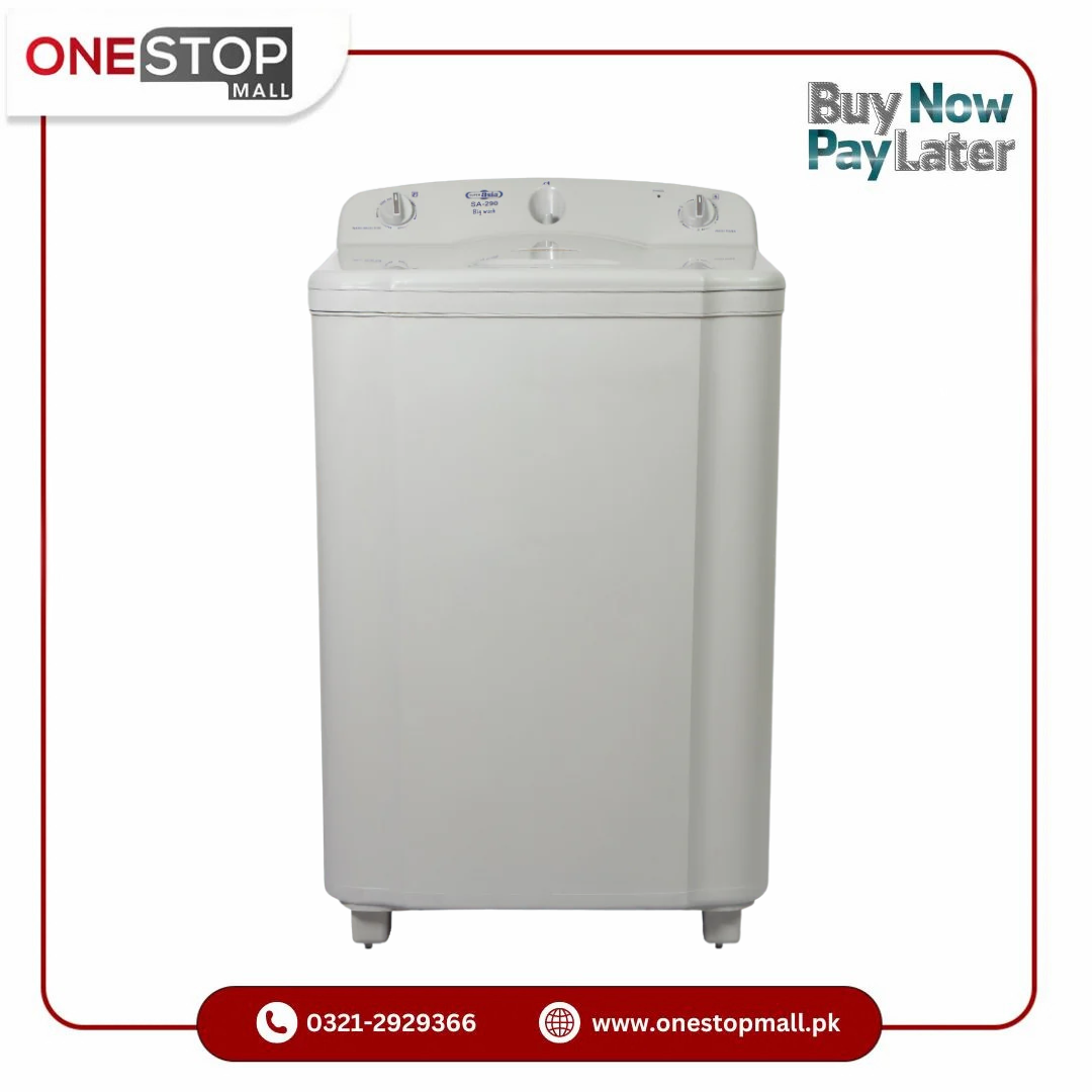 Super Asia Washing Machine  SA-290 BIG WASH Shock & rust proof plastic body 1 Year Brand Warranty