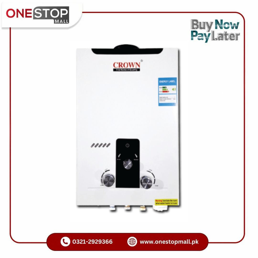 Crown Instant Geyser IG-2B-7L – 7 Litre Imported Water Heater With Digital Display 1 Year Brand Warranty