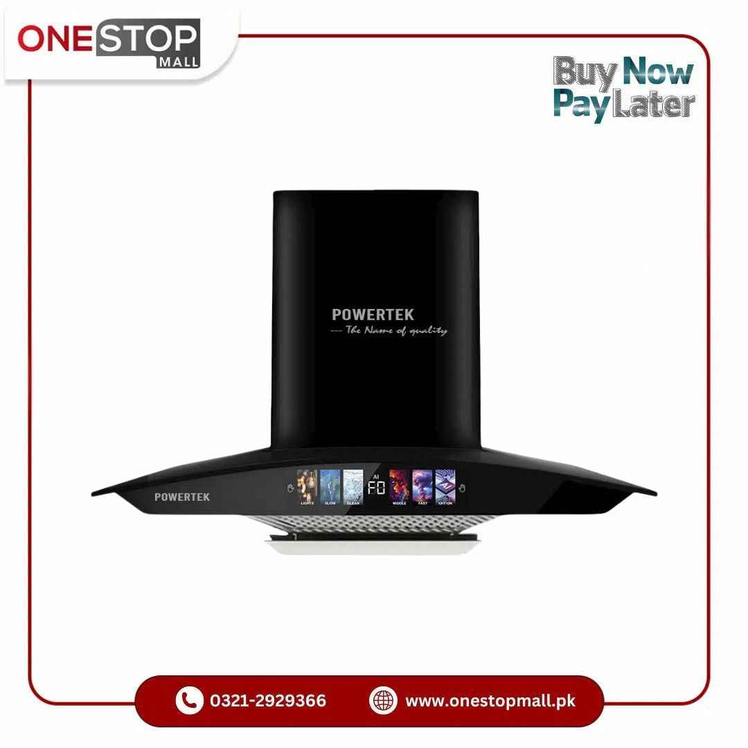 Powertek Range Hood BT-303 Voice Control Feature Imported Brand Warranty