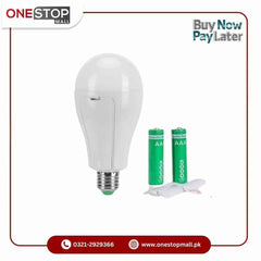 EYE POWER Rechargeable AC/DC Light Bulb 20W With 2 Battery Emergency Soft White Light Bulbs for Home Camping Tent Bulb