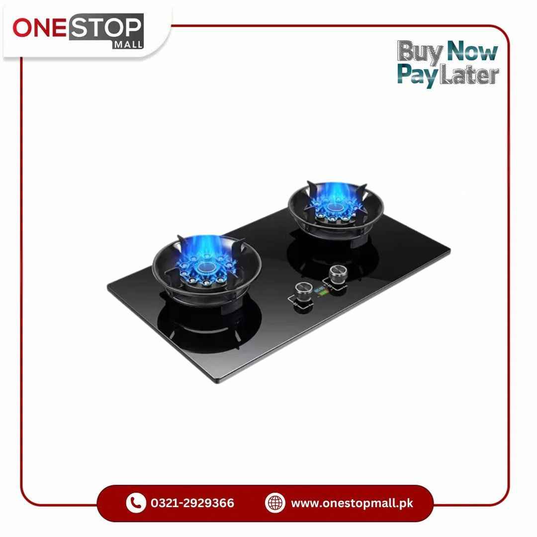 Powertek 2 Burners Folding Gas Hob Tempered Glass Panel Double Cookers Gas Stove Warranty