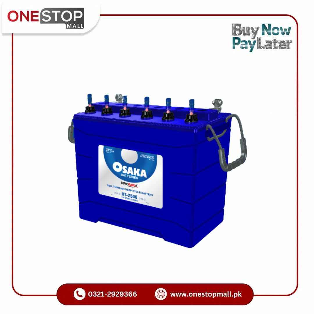 Osaka Tubular Battery HT-2500 Tubular Battery Price in Pakistan Only For Karachi Brand Warranty