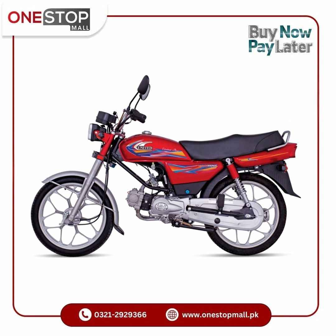 UNITED 100CC ALLOY RIM MotorCycle Bike 2026 Without Registration ( Self Pick up Only Karachi)
