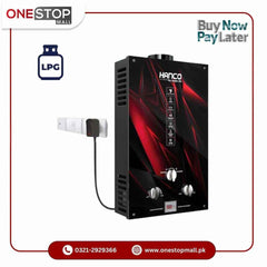 Hanco Instant Water Heater Model 7G2 LPG 7 Liters  Dual Ignition Gas Geyser Brand Warranty