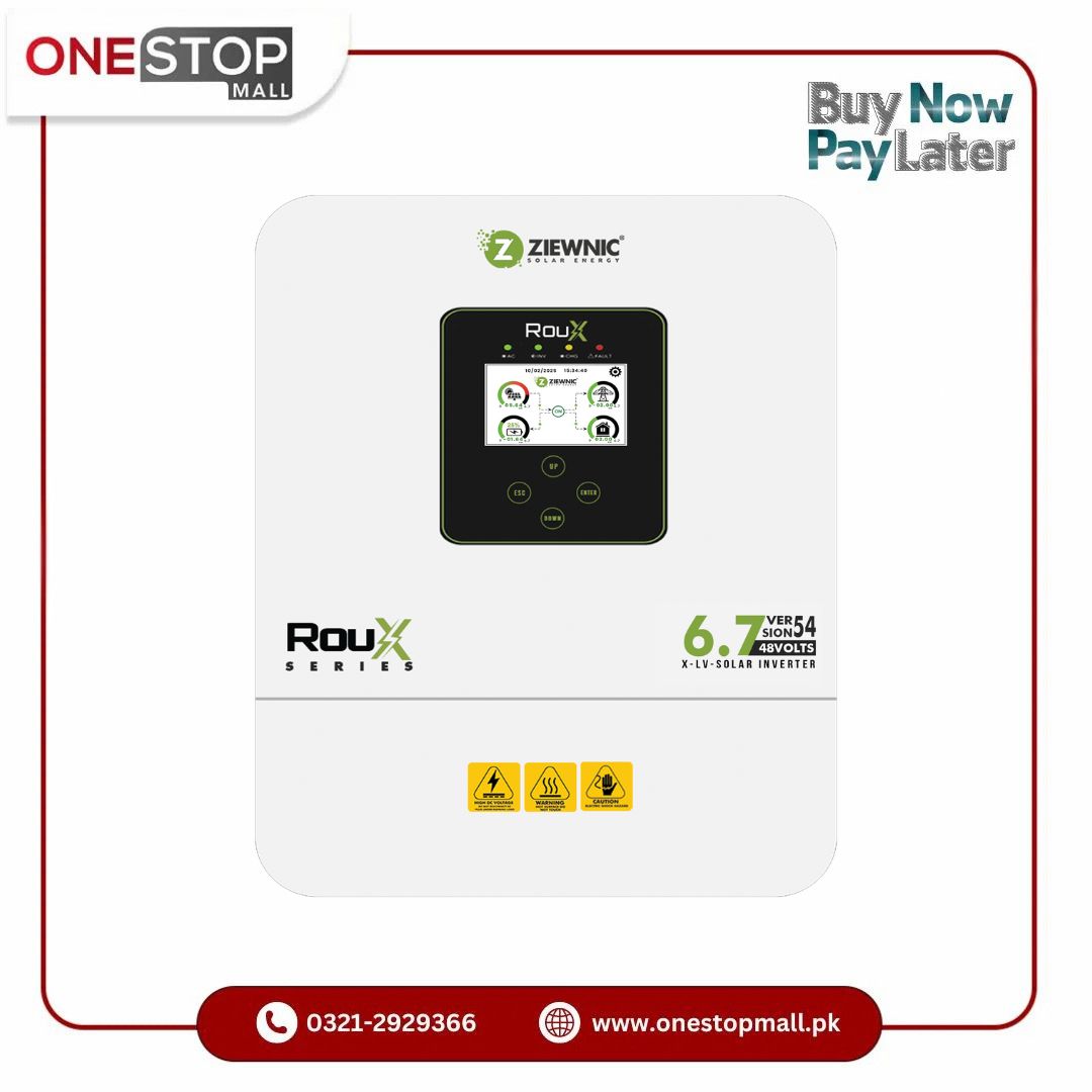Ziewnic ROUX 6.7KW Solar Inverter IP54 Aluminium Casing And Repairable Warranty