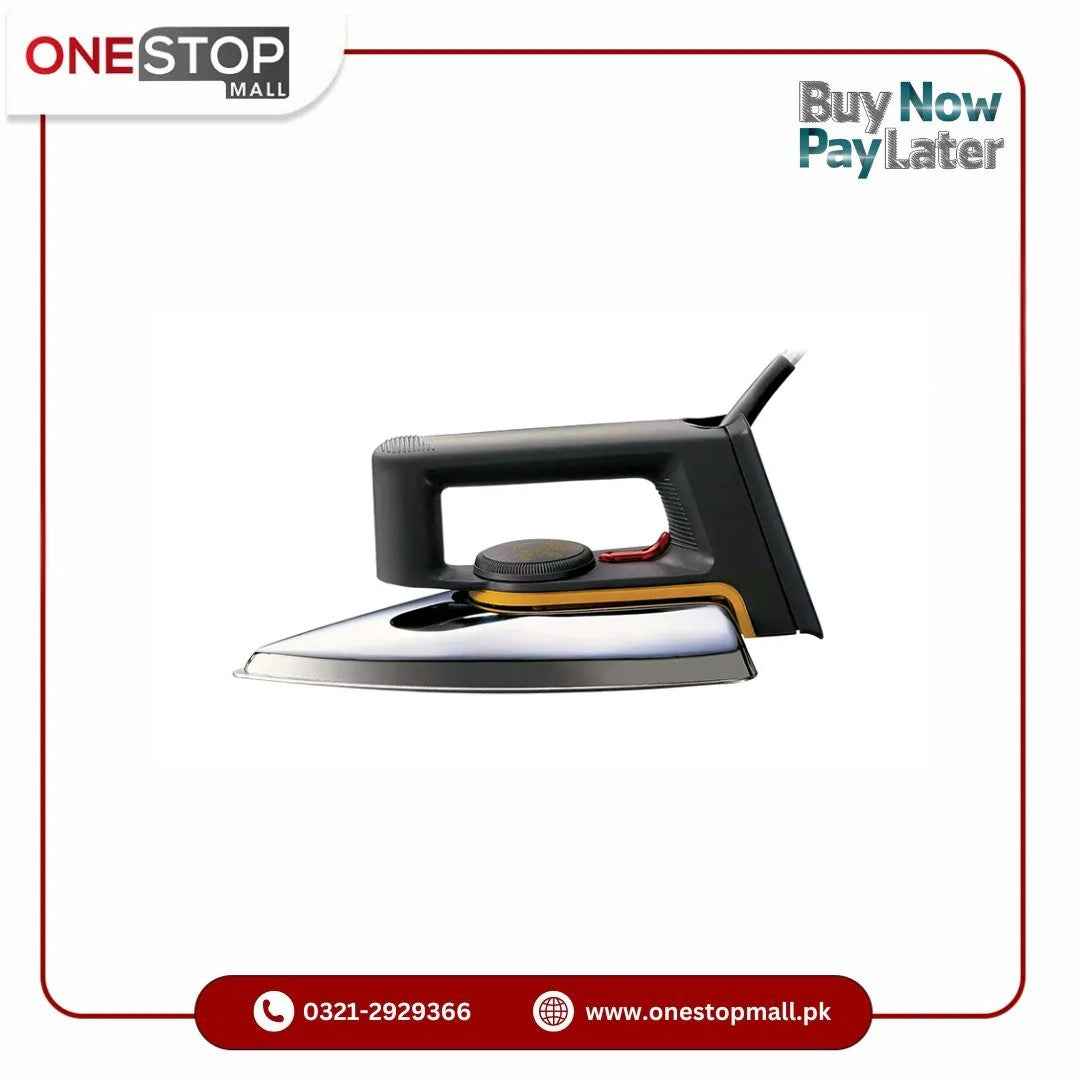 Bingo DRY IRON (X-75)  Pilot Light Adjustable Thermostatic Control Brand Warranty