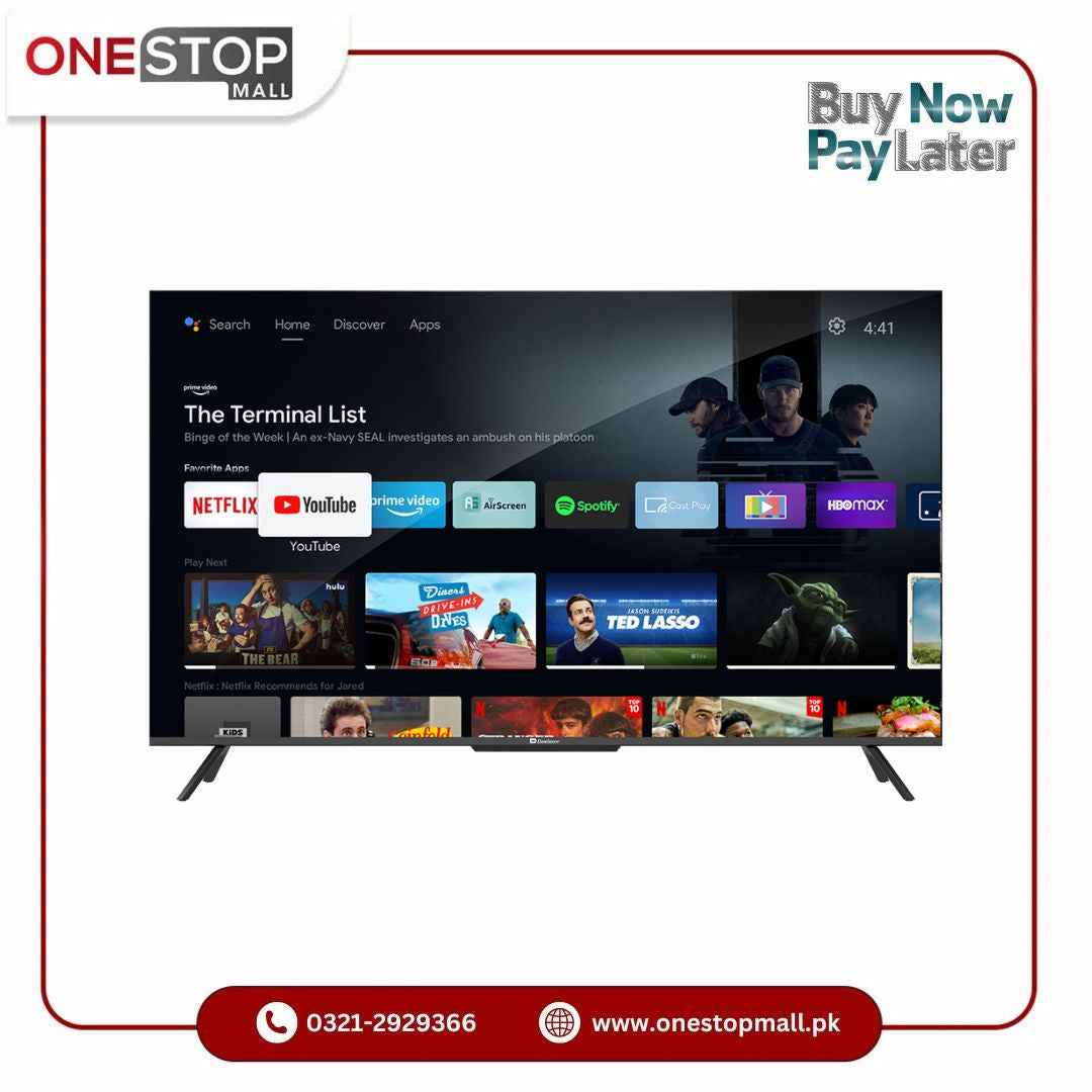 Dawlance LED Canvas Series Android TV 43" G3A 4K UHD Brand Warranty