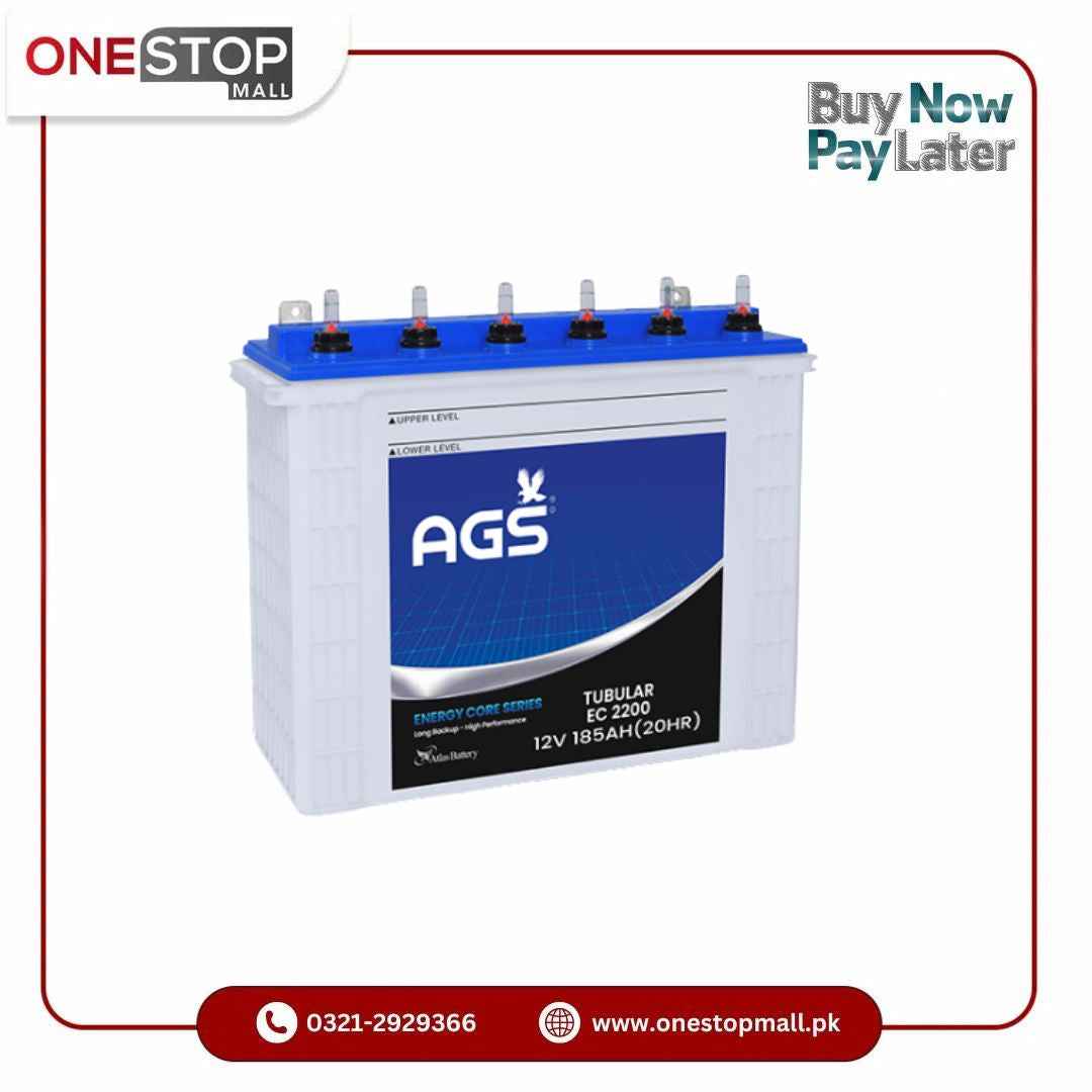 AGS EC-2200 Tubular Battery Price in Pakistan Only For Karachi Brand Warranty