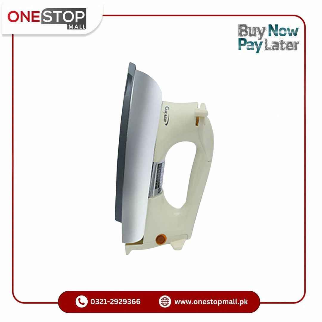 Grace National 500 Watt Dry Iron Heavy Weight Temperature Control 1 Year Brand Warranty