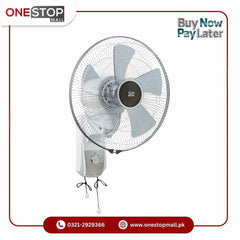 SK Bracket Fan 14" 100% Copper Wire Electric Steel Sheets Energy Efficient Brand Warranty