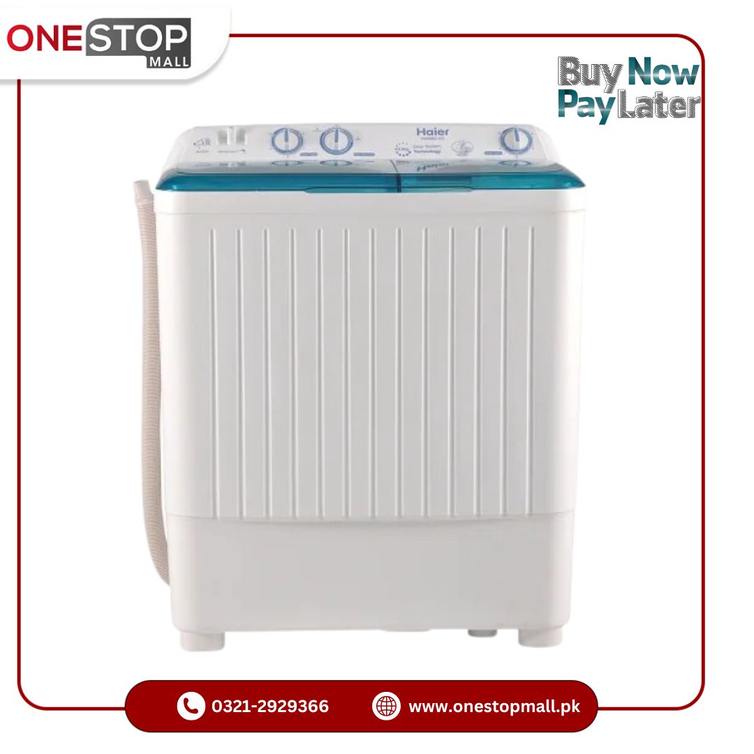 Haier Twin Tub Washing Machine HWM 80 AS 8 KG Gear System Washer and Spinner With Two Years Official Warranty
