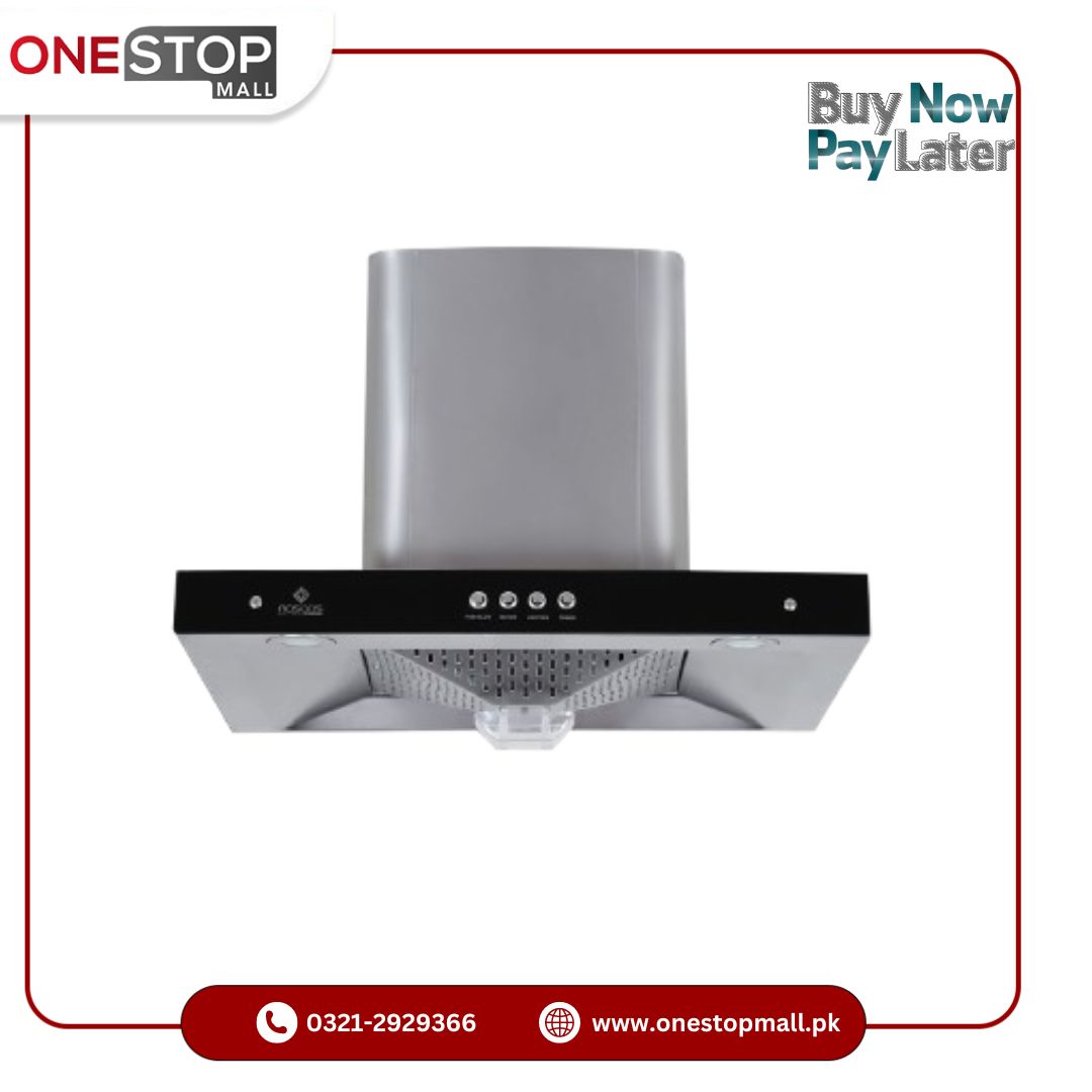 Nasgas Kitchen Hood 27 INCH KHD-265 HandSensor Touch button operating system Panel Front Tempered Glass Chimney
