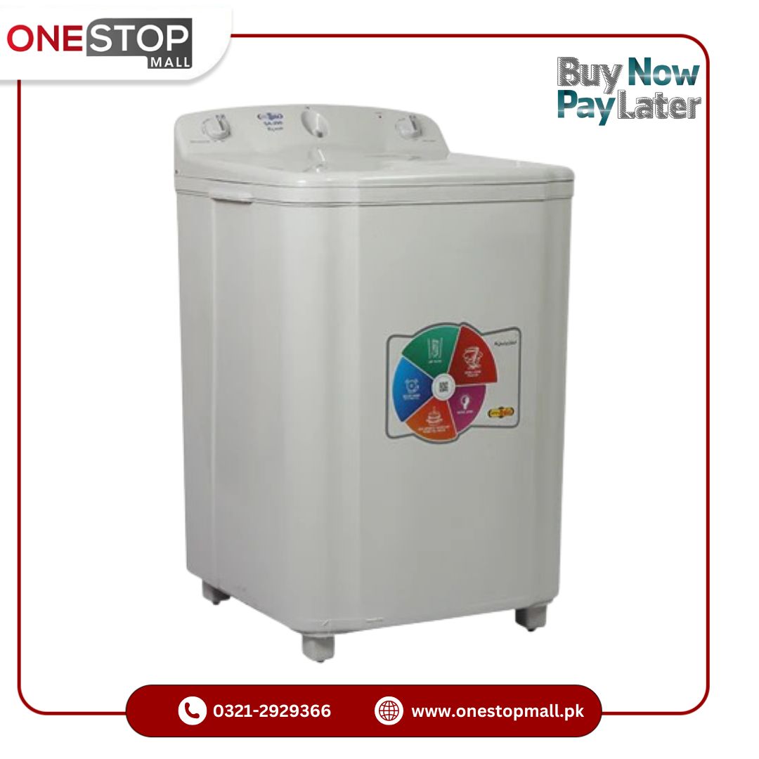 Super Asia Washing Machine  SA-290 BIG WASH Shock & rust proof plastic body 1 Year Brand Warranty