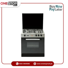 Crown Cooking Range 27-MT  3 Burner 27Inch – Tamchini Black Body Type: Full Black Silver Panel 1 Year Brand Warranty