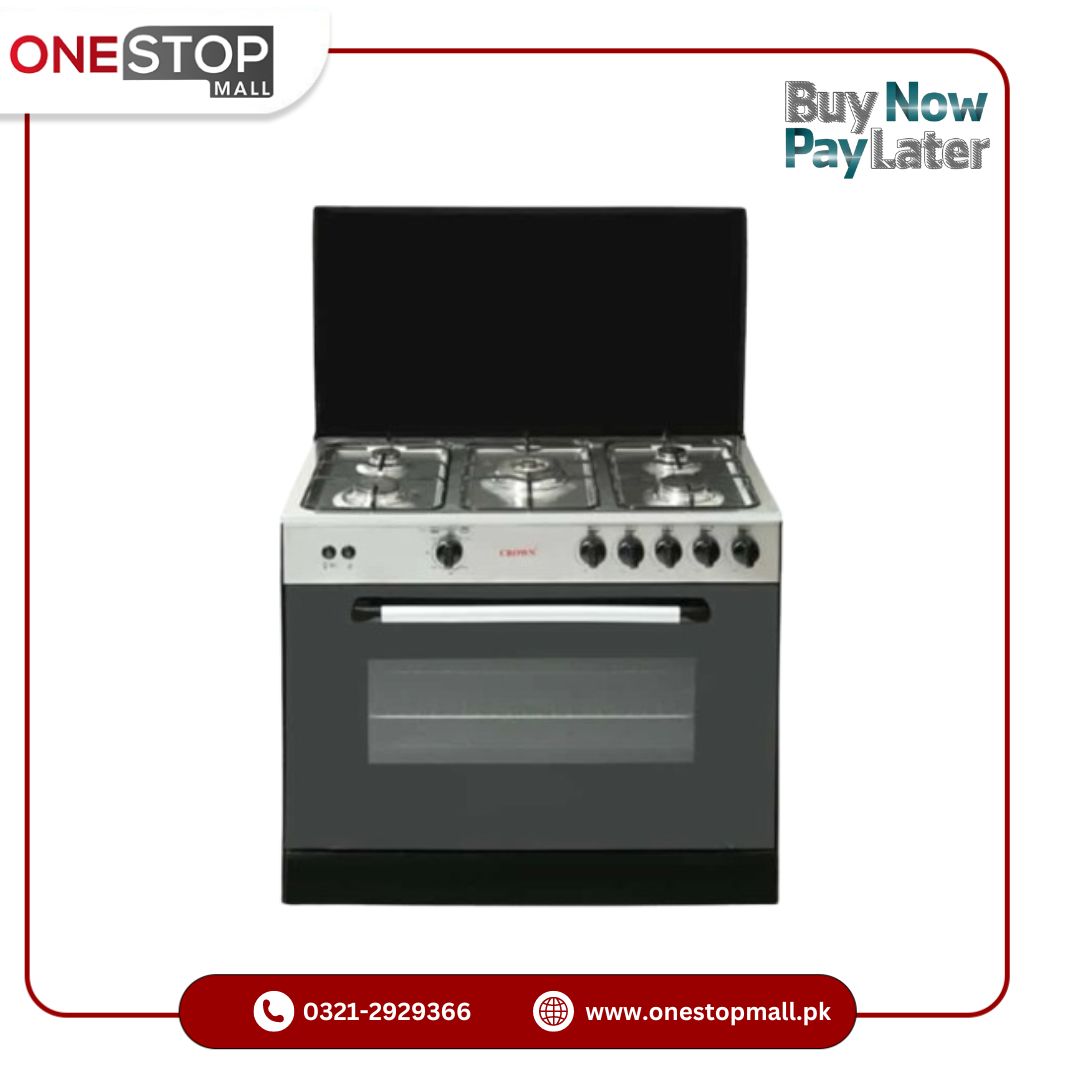 Crown Cooking Range  34-MT 5 Burner 34Inch – Tamchini Black  1 Year Brand Warranty