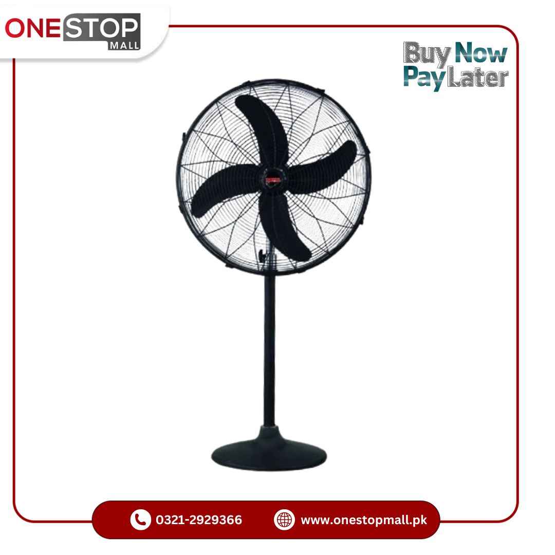24 In Rk Fan Royal Pedestal Fan 24 Inch Model Hi Standard Copper Winding 3 Speed He ...