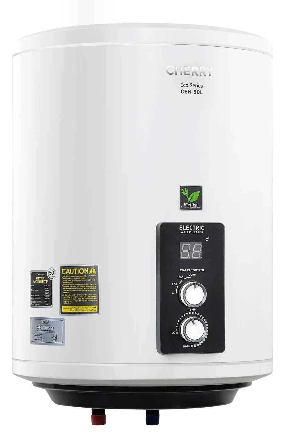 Cherry ECO Series CEH-50L Electric Water Heater Digital Watt Control & Temperature Control, Inverter Energy Saving Geyser (Copy)