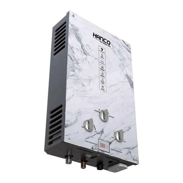Hanco 7 Liters Instant Water Heater Model 7G3 Dual Ignition Gas Geyser Brand Warranty